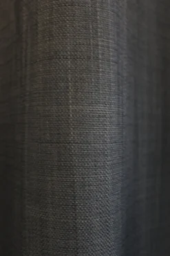 Rideau occultant thermique Tundra Ornami noir l.140 x h.240 cm
