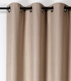 Rideau occultant thermique Boreal Linder beige L.260 x l.140 cm