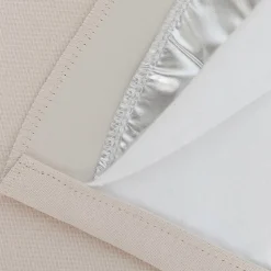 Rideau occultant thermique phonique à oeillets The origins blanc coquille L.260 x l.140cm Moondream