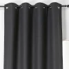 Rideau occultant thermique Boreal Linder anthracite L.280 x l.140 cm