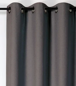 Rideau occultant thermique Boreal Linder marron taupe L.260 x l.140 cm