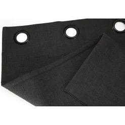 Rideau Occultant Total Effet Lin Oeillets Gris MC713 130 x 260 (LxH)