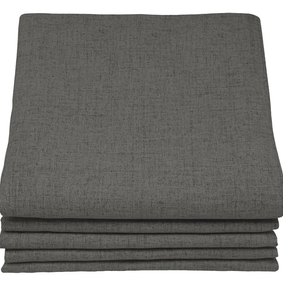 Rideau Occultant Total Effet Lin Galon fronceur Gris MC740 130 x 260 (LxH)