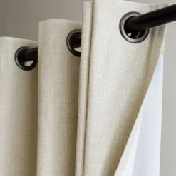 Rideau Occultant Total Oeillets Beige MC632 130 x 260 (LxH)