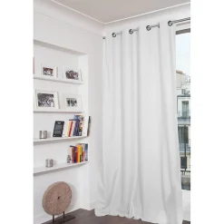 Rideau Occultant Total Oeillets Blanc MC720 135 x 250 (LxH)