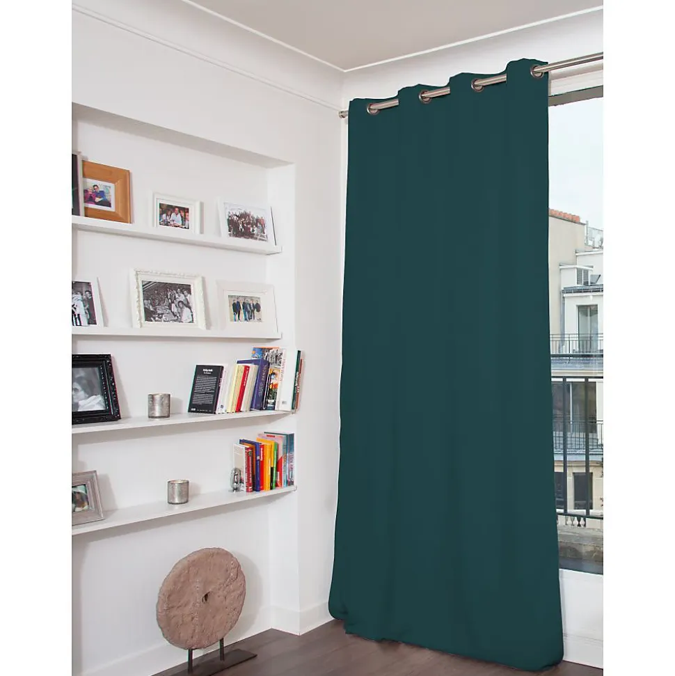 Rideau Occultant Total Oeillets Bleu MC56 135 x 260 (LxH)