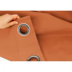 Rideau Occultant Total Oeillets Orange MC374 135 x 260 (LxH)