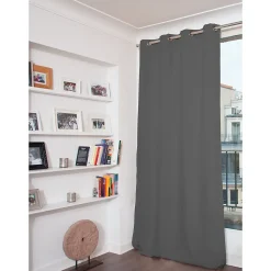 Rideau Occultant Total Oeillets Gris MC09 135 x 260 (LxH)