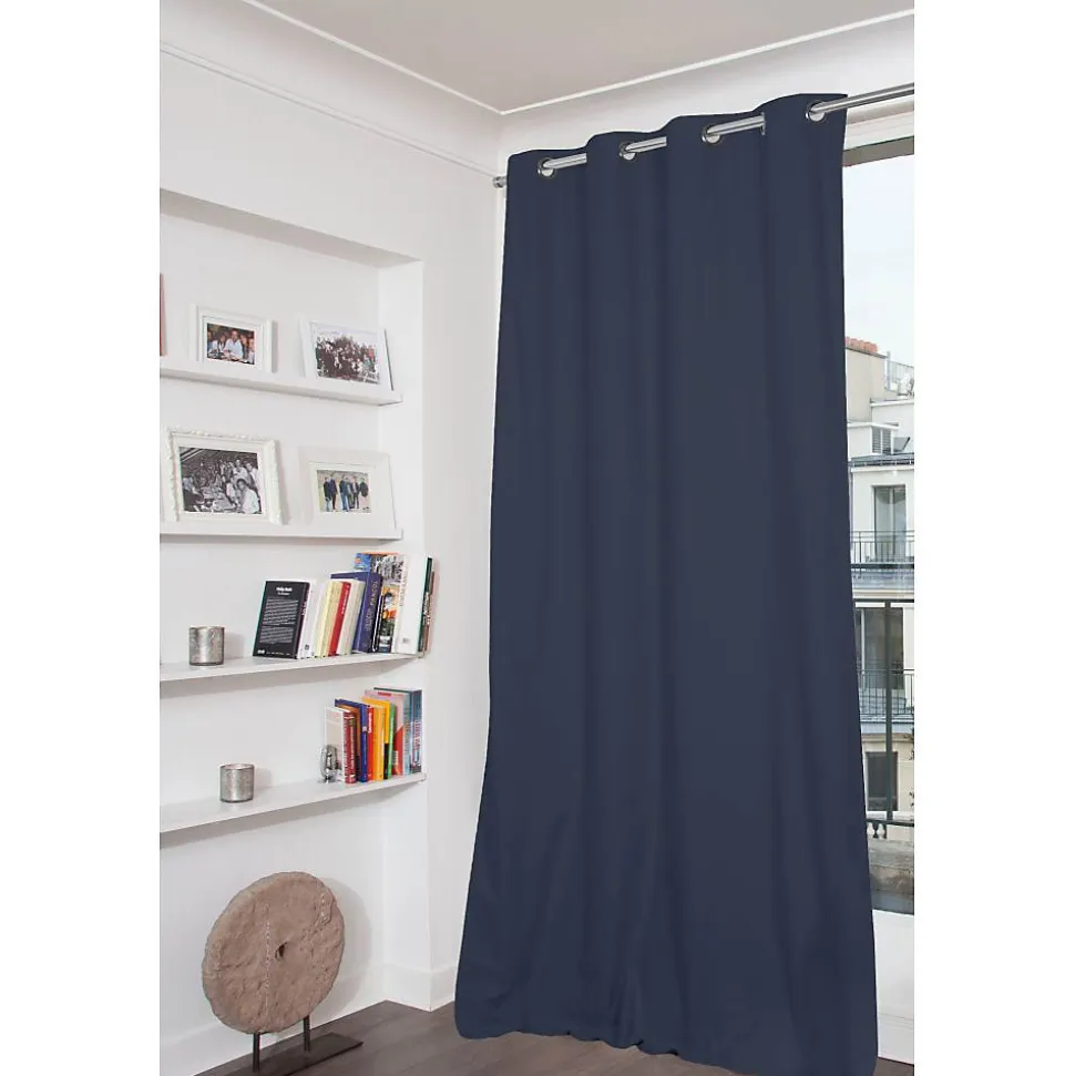 Rideau Occultant Total Oeillets Bleu MC12 135 x 250 (LxH)