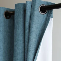 Rideau Occultant Total Oeillets Bleu MC56 130 x 260 (LxH)