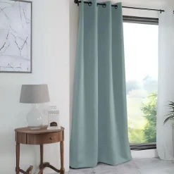 Rideau occultant uni 210gr/m2 (135x250 cm - Vert d'eau)