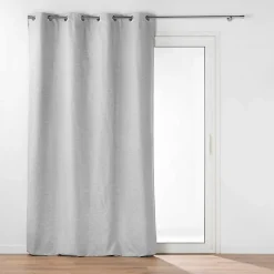 Rideau occultant/thermique/phonique doublure amovible 140 x 260 cm Coverline Gris