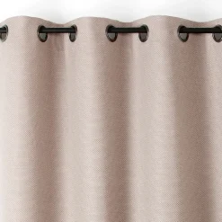 Rideau phonique coton et chanvre tressage naturel (140x240 cm - Ecru)