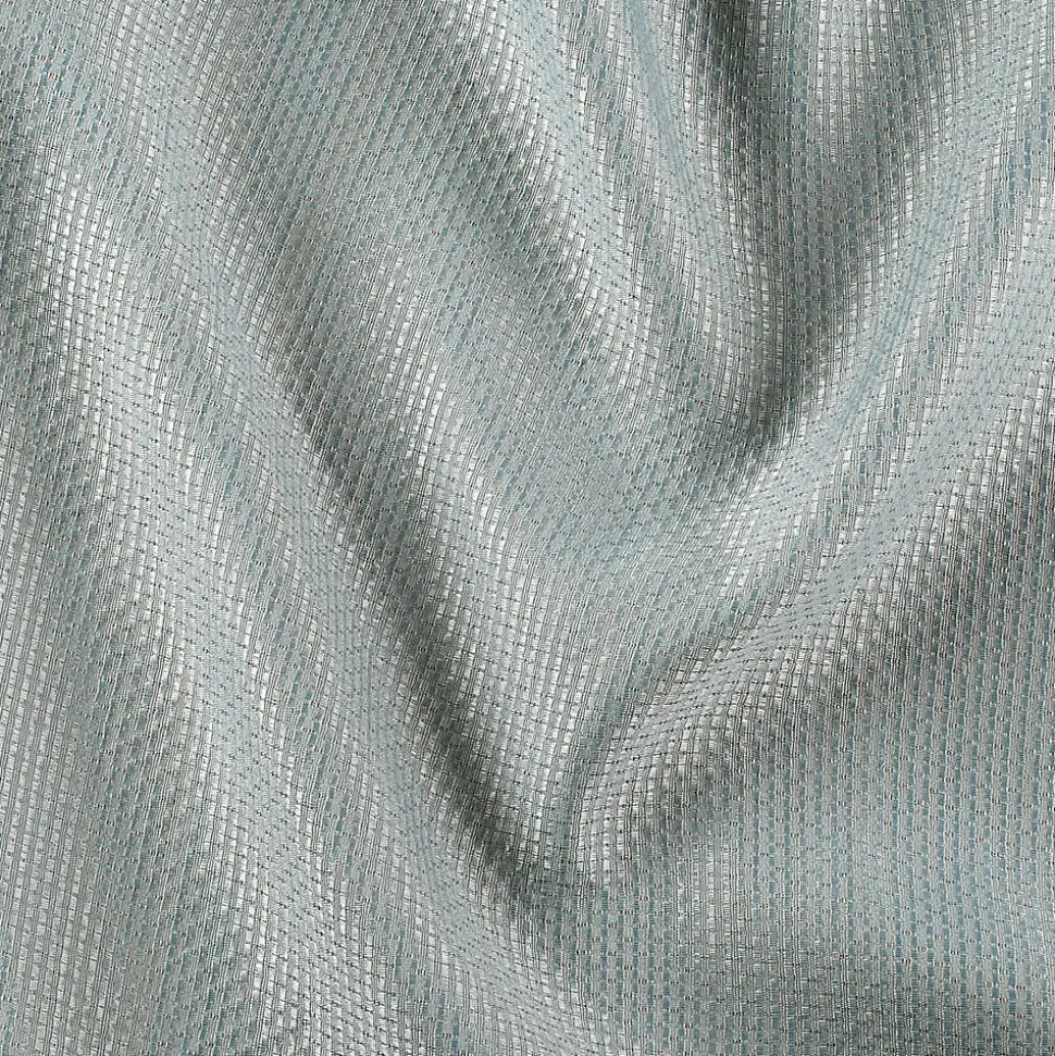 Rideau phonique coton et chanvre tressage naturel (140x240 cm - Bleu)