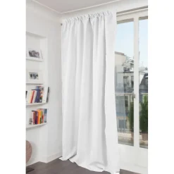 Rideau phonique Galon fronceur - Blanc MC720 140 x 300 (LxH) MOONDREAM