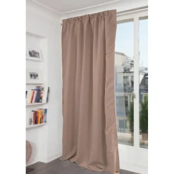 Rideau phonique Galon fronceur - Beige MC8220 140 x 260 (LxH) MOONDREAM