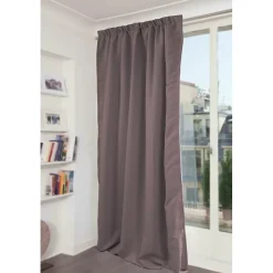 Rideau phonique Galon fronceur - Gris MC7305 140 x 300 (LxH) MOONDREAM