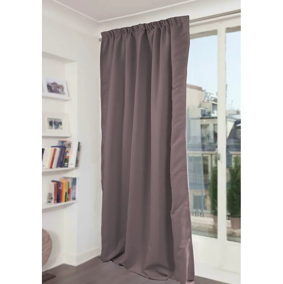 Rideau phonique Galon fronceur - Gris MC7305 140 x 300 (LxH) MOONDREAM