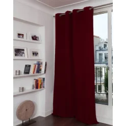 Rideau phonique Oeillets - Rouge MC330 140 x 350 (LxH) MOONDREAM