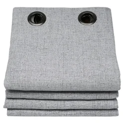 Rideau Phonique Oeillets Gris MC733 130 x 260 (LxH)