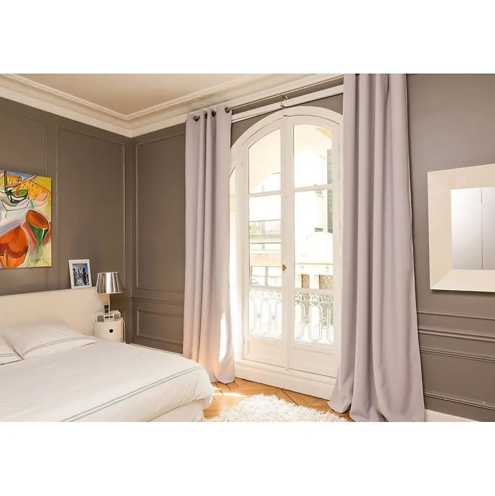 Rideau phonique Oeillets - Gris MC17 140 x 180 (LxH) MOONDREAM