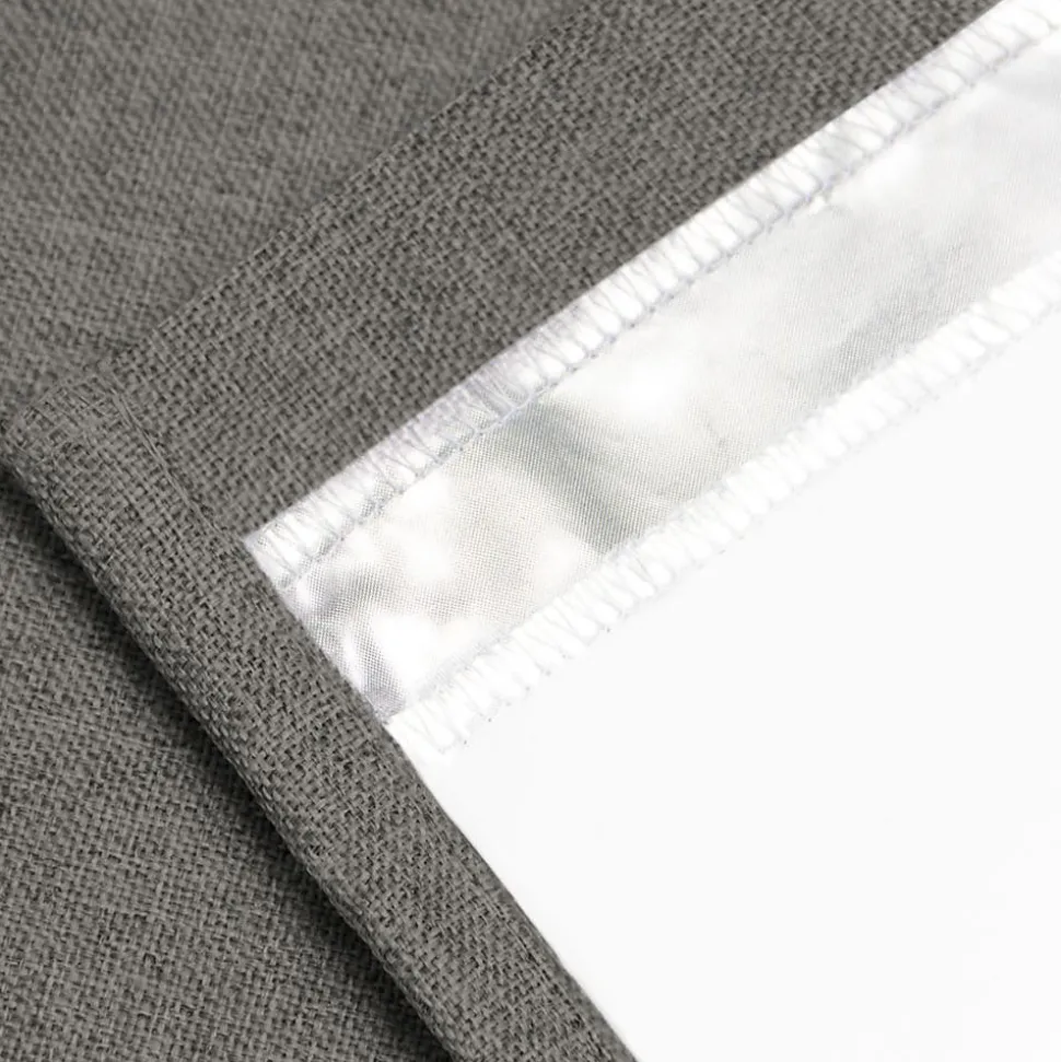 Rideau Phonique Oeillets Gris MC740 130 x 260 (LxH)