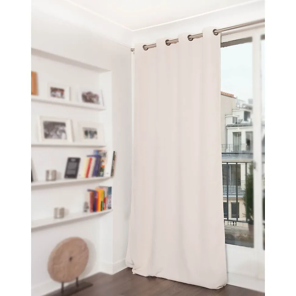 Rideau phonique Oeillets - Beige MC634 140 x 350 (LxH) MOONDREAM