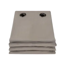 Rideau phonique séparateur pièce Oeillet + bas ourlet Gris MC740 135 x 250 (LxH)