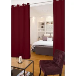 Rideau phonique séparateur Oeillets Rouge MC330 140 x 250 (LxH)