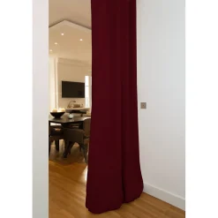 Rideau phonique séparateur Oeillets Rouge MC330 140 x 250 (LxH)