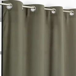 Rideau Sevag vert kaki l.140 x H.240 cm