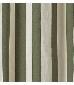Rideau "Sunset" en coton recyclé 145 x 280 cm - 145x280cm - Vert kaki