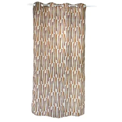Rideau tamisant à œillets Eileen imprimé géométrique multicouleurs H.260 x l.140cm Ornami