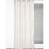 Rideau tamisant à œillets effet jacquard Olbia beige H.260 x l.140cm Rocle