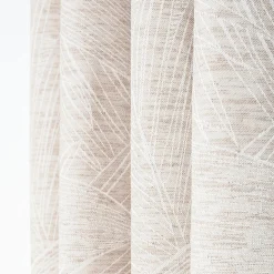 Rideau tamisant à œillets effet jacquard Olbia beige H.260 x l.140cm Rocle