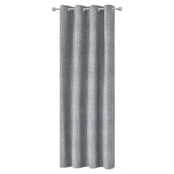 Rideau tamisant à œillets effet jacquard Jind gris H.260 x l.140cm GoodHome