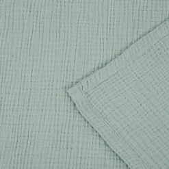 Rideau tamisant à œillets effet gaz de coton Jalna vert clair H.260 x l.140cm GoodHome