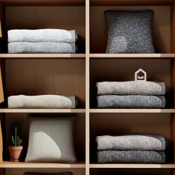 Rideau tamisant à œillets effet jacquard Jind gris clair H.260 x l.140cm GoodHome