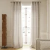 Rideau tamisant à œillets effet jacquard Waru beige H.260 x l.140cm GoodHome