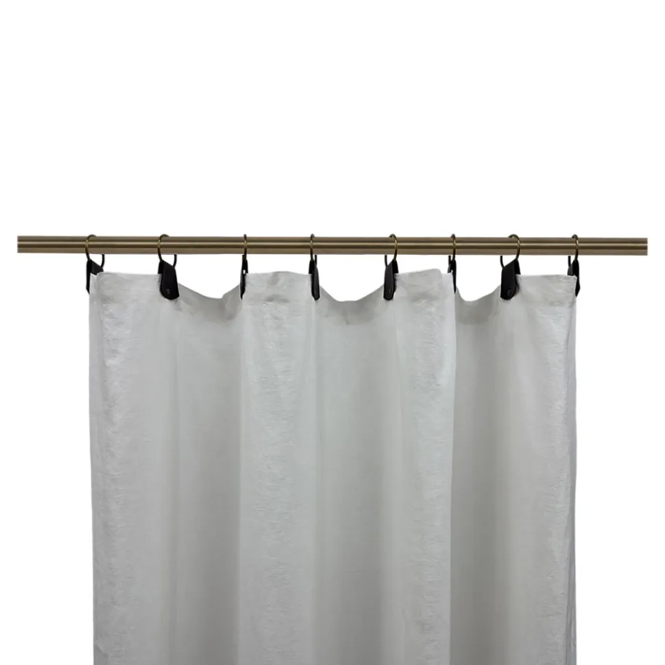 Rideau tamisant à œillets en lin Ambala blanc H.260 x l.140cm GoodHome
