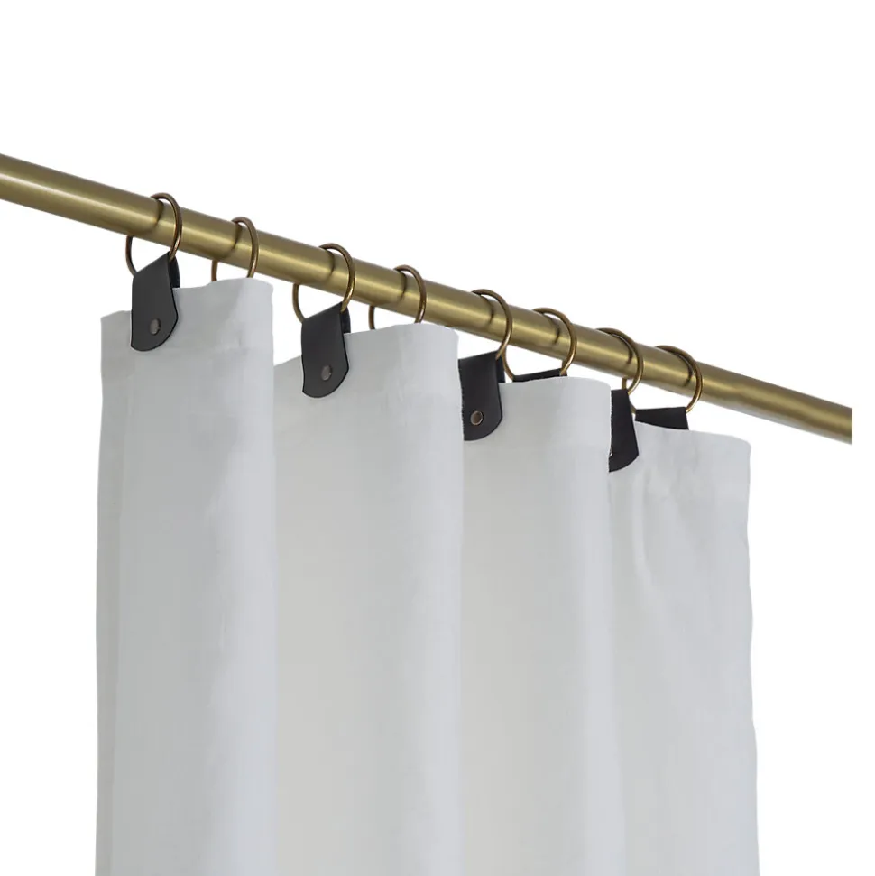 Rideau tamisant à œillets en lin Ambala blanc H.260 x l.140cm GoodHome