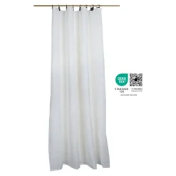 Rideau tamisant à œillets en lin Ambala blanc H.260 x l.140cm GoodHome