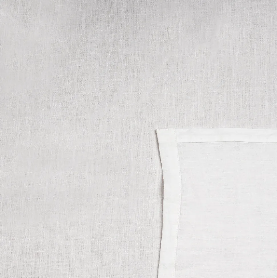 Rideau tamisant à œillets en lin Ambala blanc H.260 x l.140cm GoodHome