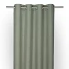 Rideau tamisant à œillets effet tissé Novan vert sauge H.260 x l.140cm GoodHome