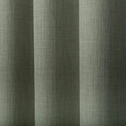 Rideau tamisant à œillets effet tissé Novan vert sauge H.260 x l.140cm GoodHome