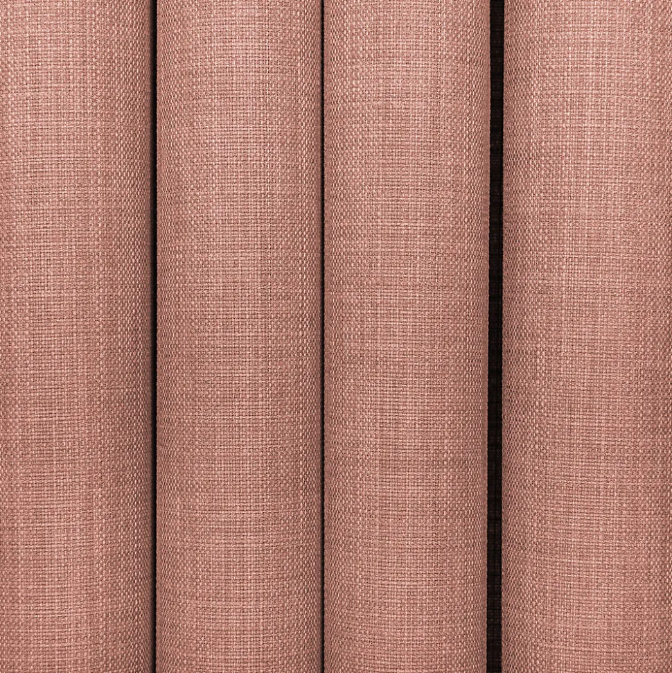 Rideau tamisant à œillets effet tissé Novan rose clair H.260 x l.140cm GoodHome