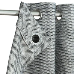 Rideau tamisant à œillets effet jacquard Dosa bleu H.260 x l.140cm GoodHome