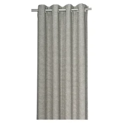 Rideau tamisant à œillets effet jacquard Dosa gris H.260 x l.140cm GoodHome
