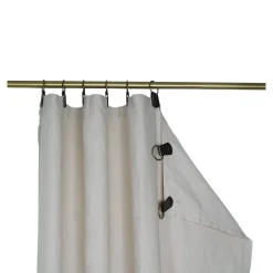 Rideau tamisant à œillets en lin Ambala beige lin H.260 x l.140cm GoodHome