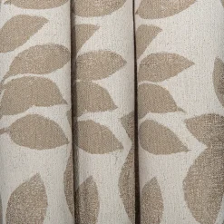 Rideau tamisant à œillets fleuri Batam H.260 x l.140cm beige GoodHome